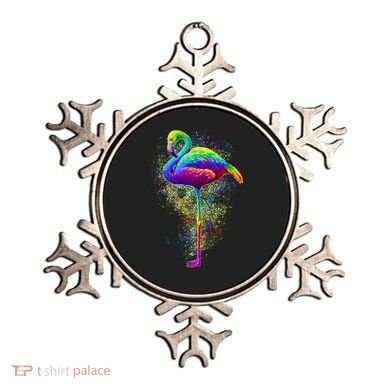 Colorful Pattern Flamingo Ornament