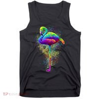 Colorful Pattern Flamingo Tank Top thumb 0