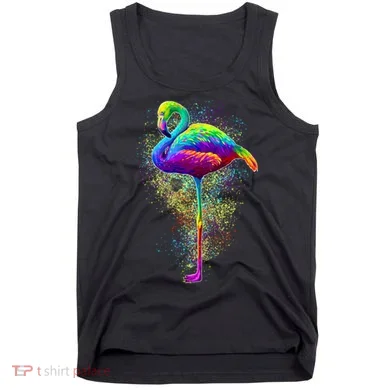 Colorful Pattern Flamingo Tank Top