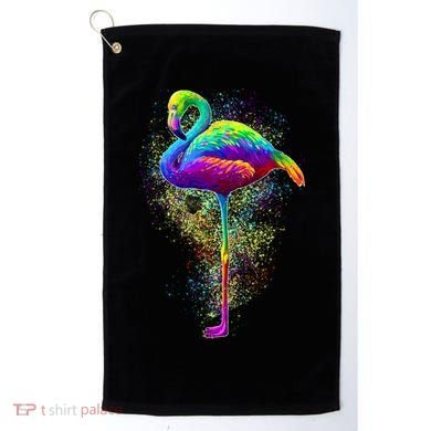 Colorful Pattern Flamingo Golf Towel