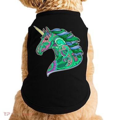 Colorful Pattern Unicorn Doggie Tank