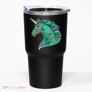 Colorful Pattern Unicorn Tumbler
