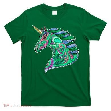 Colorful Pattern Unicorn T-Shirt
