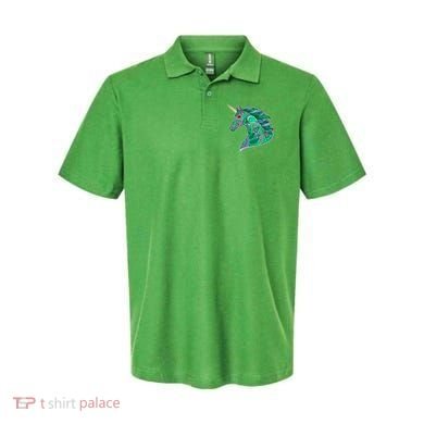 Colorful Pattern Unicorn Polo