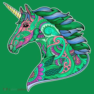 Colorful Pattern Unicorn Baby Bodysuit