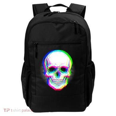 Colorful Pixelated Skull  Backpack