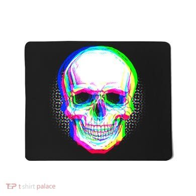 Colorful Pixelated Skull  Mousepad