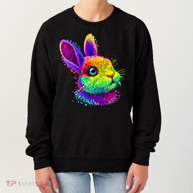 Colorful Rabbit Bunny Art Women's Sweatshirt