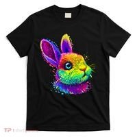 Colorful Rabbit Bunny Art T-Shirt thumb 0