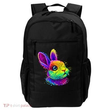 Colorful Rabbit Bunny Art Backpack