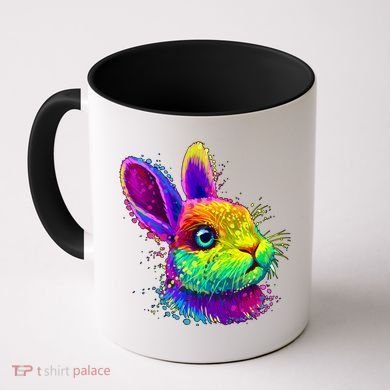 Colorful Rabbit Bunny Art Coffee Mug