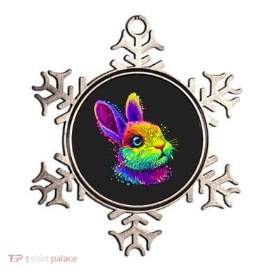 Colorful Rabbit Bunny Art Ornament