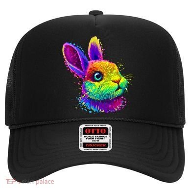 Colorful Rabbit Bunny Art Hat