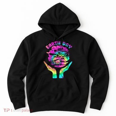 Colorful Retro Earth Day Animals Hoodie