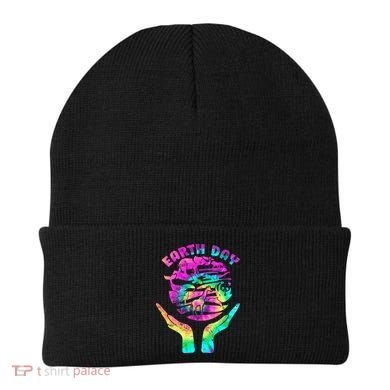 Colorful Retro Earth Day Animals Beanie