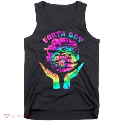 Colorful Retro Earth Day Animals Tank Top
