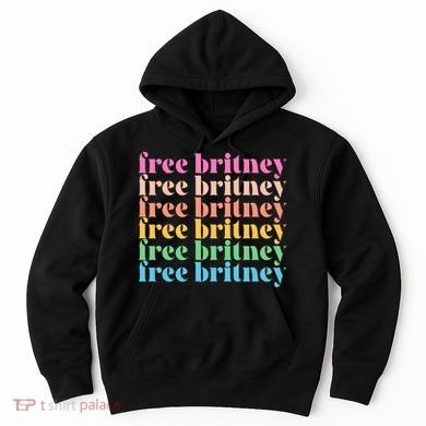 Colorful Retro Free Britney Logo Hoodie