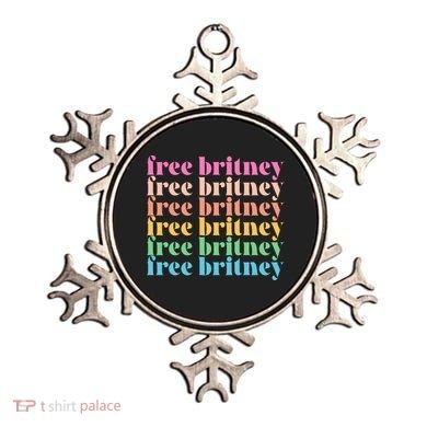 Colorful Retro Free Britney Logo Ornament