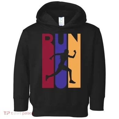 Colorful Run  Toddler Hoodie