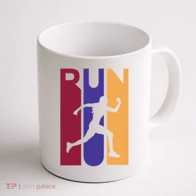 Colorful Run  Coffee Mug back