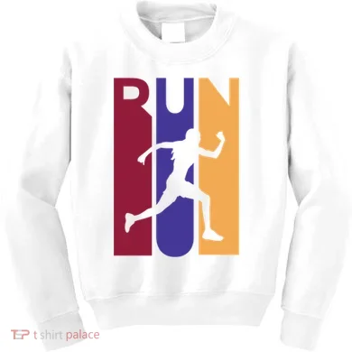 Colorful Run  Kids Sweatshirt
