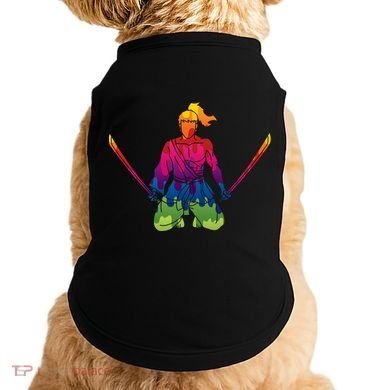 Colorful Samurai Katanas Swords Warrior Doggie Tank