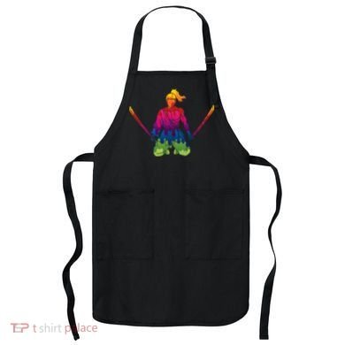 Colorful Samurai Katanas Swords Warrior Apron