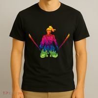 Colorful Samurai Katanas Swords Warrior T-Shirt thumb 3