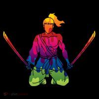 Colorful Samurai Katanas Swords Warrior T-Shirt thumb 7