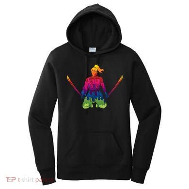 Colorful Samurai Katanas Swords Warrior Women's Hoodie