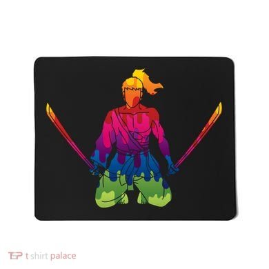 Colorful Samurai Katanas Swords Warrior Mousepad