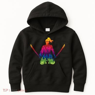 Colorful Samurai Katanas Swords Warrior Kids Hoodie