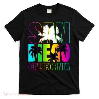Colorful San Diego California T-Shirt