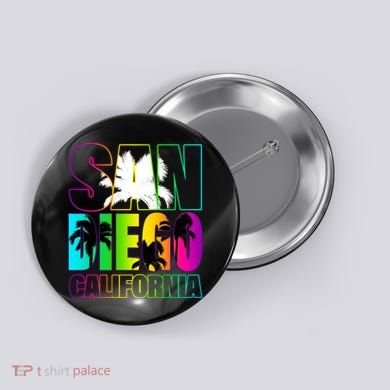 Colorful San Diego California Button