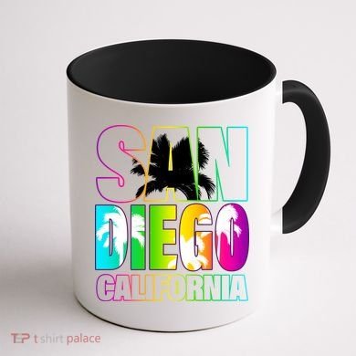 Colorful San Diego California Coffee Mug back