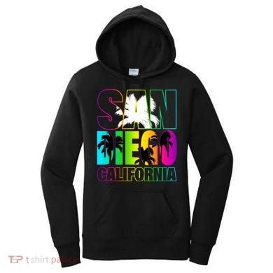 Colorful San Diego California Women's Hoodie