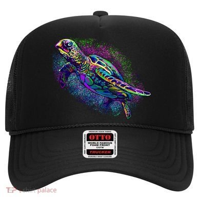 Colorful Sea Turtle Art Pattern Hat