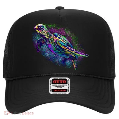 Colorful Sea Turtle Art Pattern Hat