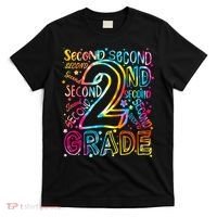 Colorful Second 2nd Grade Word Art T-Shirt thumb 0