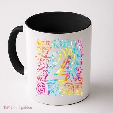 Colorful Second 2nd Grade Word Art Coffee Mug