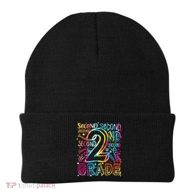 Colorful Second 2nd Grade Word Art Beanie