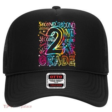 Colorful Second 2nd Grade Word Art Hat
