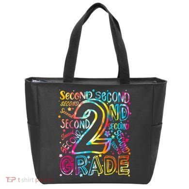 Colorful Second 2nd Grade Word Art Tote Bag