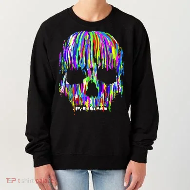Colorful Skull Head Women's Sweatshirt