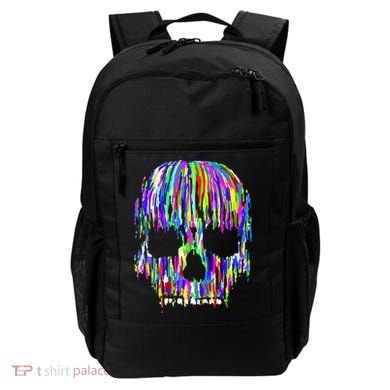 Colorful Skull Head Backpack