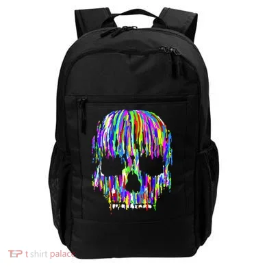 Colorful Skull Head Backpack