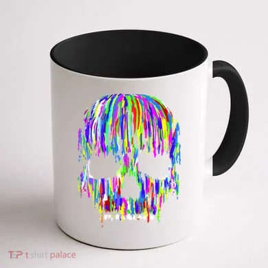 Colorful Skull Head Coffee Mug back