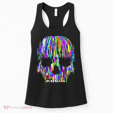 Colorful Skull Head Women's Tank Top