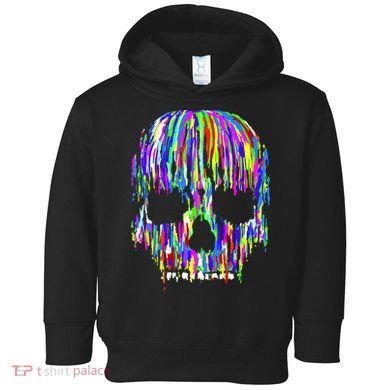 Colorful Skull Head Toddler Hoodie