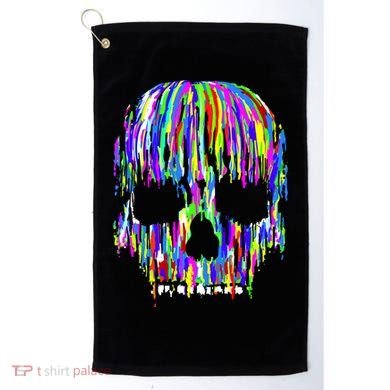 Colorful Skull Head Golf Towel